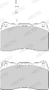 Necto FD7029A - Тормозные колодки, дисковые, комплект autospares.lv