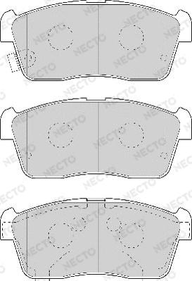 Necto FD7022A - Тормозные колодки, дисковые, комплект autospares.lv