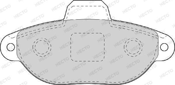 Necto FD7075A - Тормозные колодки, дисковые, комплект autospares.lv