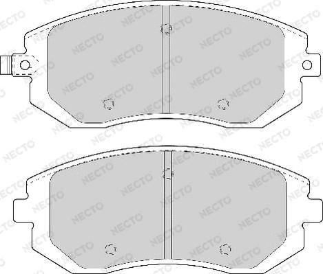 Necto FD7077A - Тормозные колодки, дисковые, комплект autospares.lv