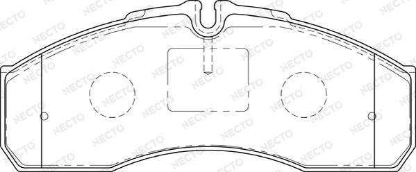 Necto FD7191V - Тормозные колодки, дисковые, комплект autospares.lv