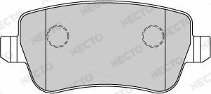 Necto FD7192A - Тормозные колодки, дисковые, комплект autospares.lv