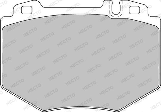 Necto FD7144A - Тормозные колодки, дисковые, комплект autospares.lv