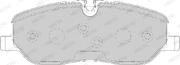 Necto FD7159A - Тормозные колодки, дисковые, комплект autospares.lv