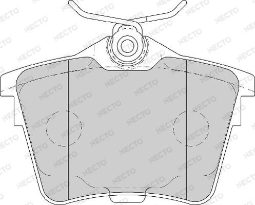 Necto FD7106A - Тормозные колодки, дисковые, комплект autospares.lv