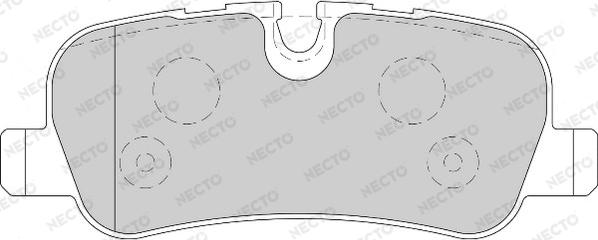 Necto FD7119A - Тормозные колодки, дисковые, комплект autospares.lv