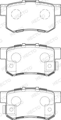 Necto FD7188A - Тормозные колодки, дисковые, комплект autospares.lv