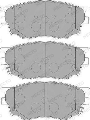 Necto FD7138A - Тормозные колодки, дисковые, комплект autospares.lv