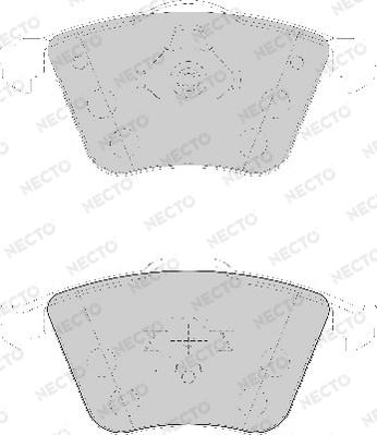 Necto FD7137A - Тормозные колодки, дисковые, комплект autospares.lv