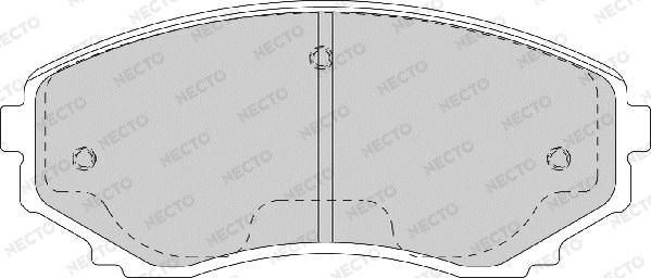 Necto FD7171A - Тормозные колодки, дисковые, комплект autospares.lv