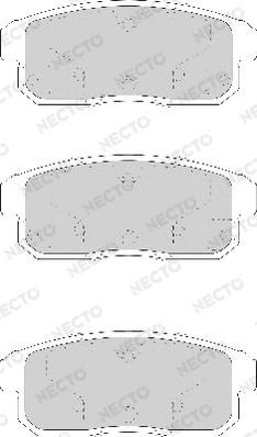 Necto FD7173A - Тормозные колодки, дисковые, комплект autospares.lv