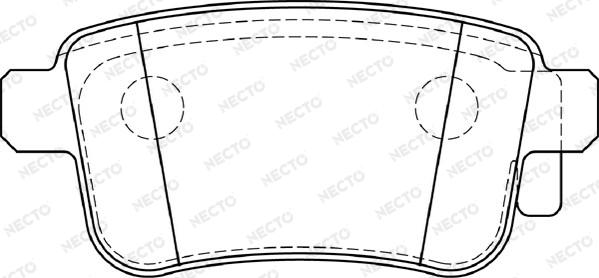 Necto FD7397A - Тормозные колодки, дисковые, комплект autospares.lv