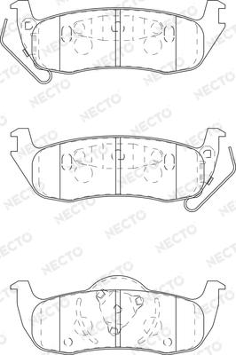 Necto FD7359A - Тормозные колодки, дисковые, комплект autospares.lv