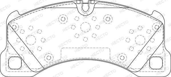 Necto FD7351A - Тормозные колодки, дисковые, комплект autospares.lv
