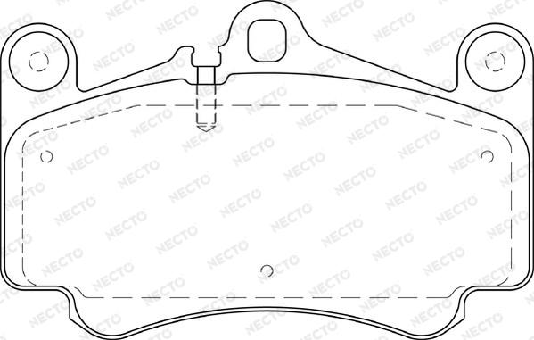 Necto FD7318A - Тормозные колодки, дисковые, комплект autospares.lv