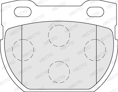 Necto FD7317A - Тормозные колодки, дисковые, комплект autospares.lv