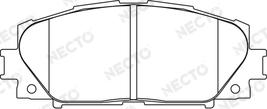 Necto FD7335A - Тормозные колодки, дисковые, комплект autospares.lv