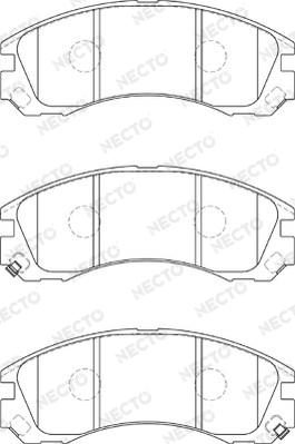 Necto FD7324A - Тормозные колодки, дисковые, комплект autospares.lv