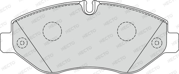Necto FD7328V - Тормозные колодки, дисковые, комплект autospares.lv