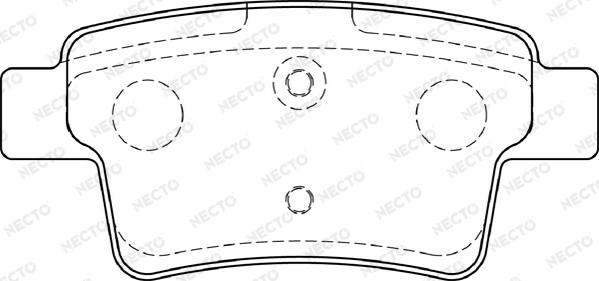 Necto FD7298A - Тормозные колодки, дисковые, комплект autospares.lv