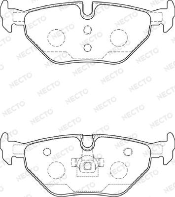 Necto FD7257A - Тормозные колодки, дисковые, комплект autospares.lv