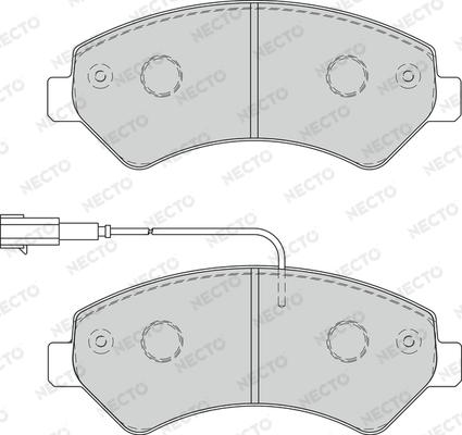 Necto FD7269V - Тормозные колодки, дисковые, комплект autospares.lv