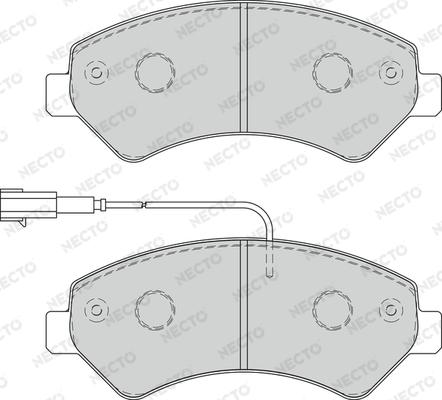 Necto FD7268V - Тормозные колодки, дисковые, комплект autospares.lv