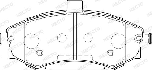 Necto FD7216A - Тормозные колодки, дисковые, комплект autospares.lv