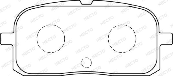 Necto FD7282A - Тормозные колодки, дисковые, комплект autospares.lv