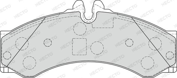 Necto FD7236V - Тормозные колодки, дисковые, комплект autospares.lv