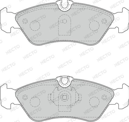 Necto FD7233V - Тормозные колодки, дисковые, комплект autospares.lv