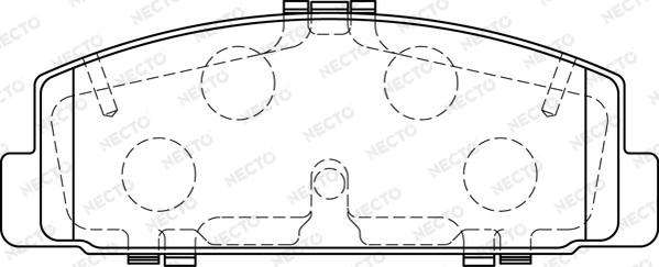 Necto FD7237A - Тормозные колодки, дисковые, комплект autospares.lv