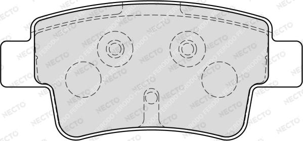 Necto FD7224A - Тормозные колодки, дисковые, комплект autospares.lv