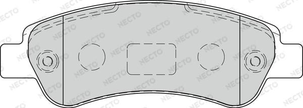 Necto FD7270V - Тормозные колодки, дисковые, комплект autospares.lv