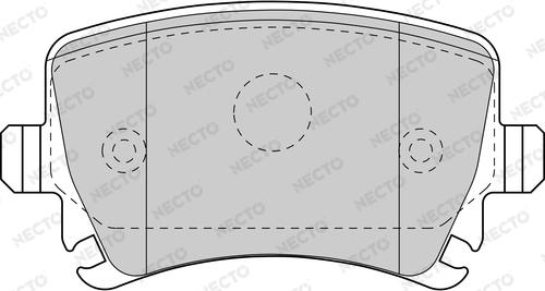 Necto FD7786A - Тормозные колодки, дисковые, комплект autospares.lv