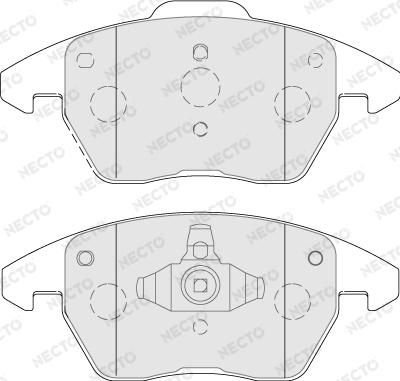 Necto FD7788A - Тормозные колодки, дисковые, комплект autospares.lv