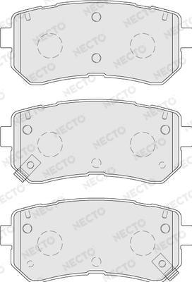 Necto FD7770A - Тормозные колодки, дисковые, комплект autospares.lv
