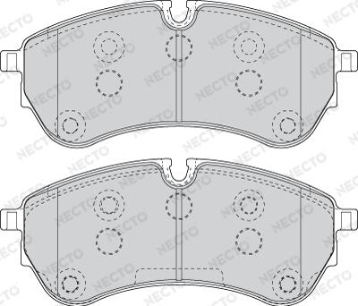 Necto FD7771V - Тормозные колодки, дисковые, комплект autospares.lv