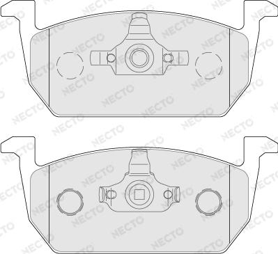 Necto FD7773A - Тормозные колодки, дисковые, комплект autospares.lv