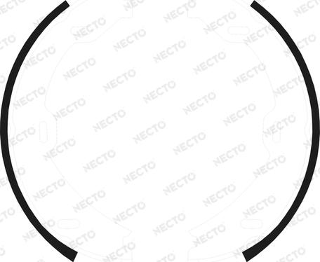 Necto N1695 - Комплект тормозов, ручник, парковка autospares.lv