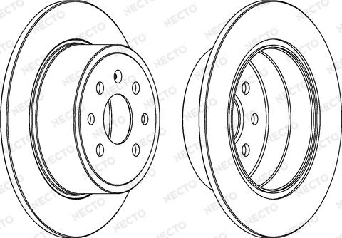Necto WN908 - Тормозной диск autospares.lv