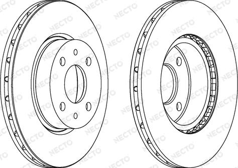 Lucas Electrical DF1743 - Тормозной диск autospares.lv