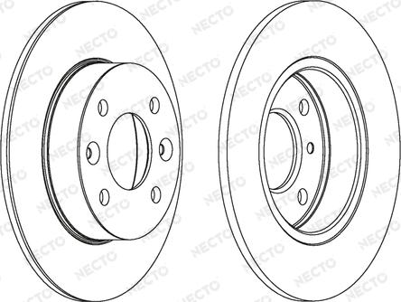 Necto WN405 - Тормозной диск autospares.lv