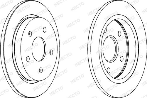 Necto WN486 - Тормозной диск autospares.lv