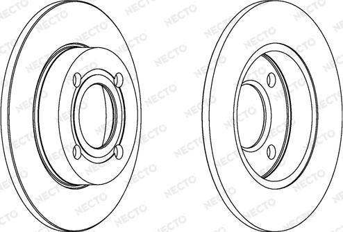 Necto WN476 - Тормозной диск autospares.lv