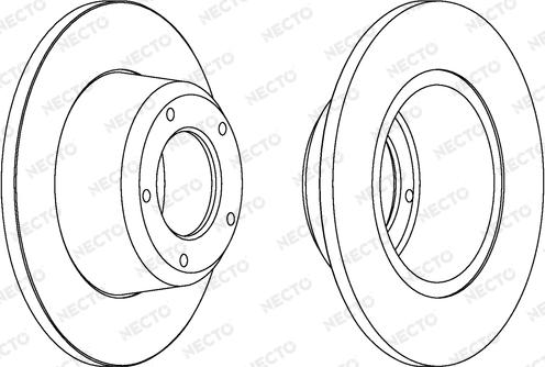 Necto WN502 - Тормозной диск autospares.lv