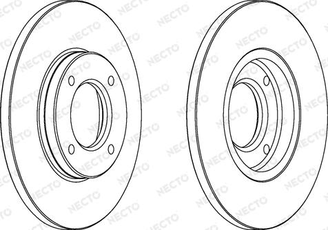 Necto WN580 - Тормозной диск autospares.lv