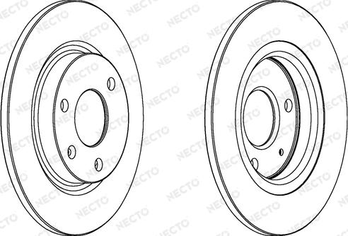 Necto WN538 - Тормозной диск autospares.lv