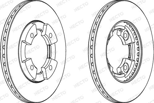 Necto WN641 - Тормозной диск autospares.lv