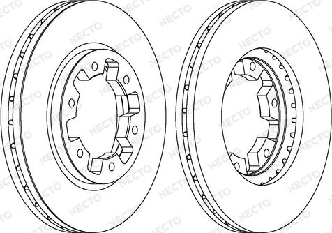 Necto WN669 - Тормозной диск autospares.lv